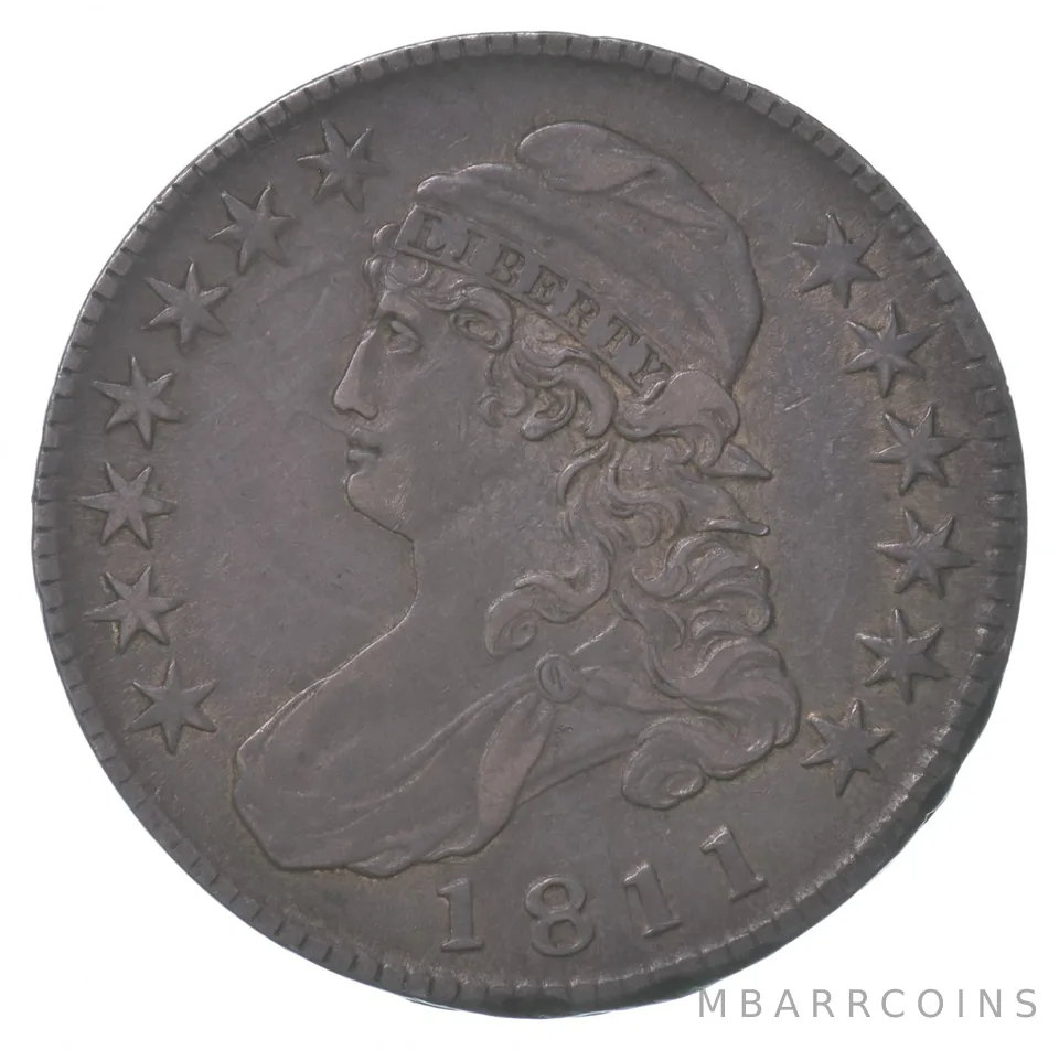 1811 Capped Bust Half Dollar 103a LG 8 *8710