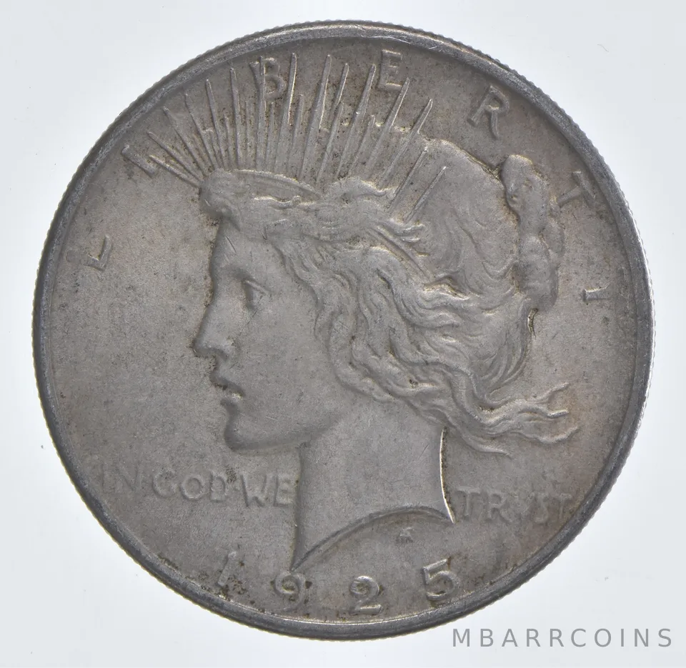 Better - 1925 Peace Silver Dollar - 90% US Coin *629