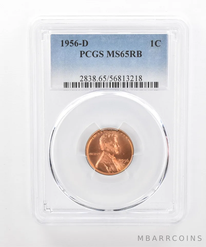 1956-D Lincoln Wheat Cent MS65 RB PCGS Beautiful Tone *2978