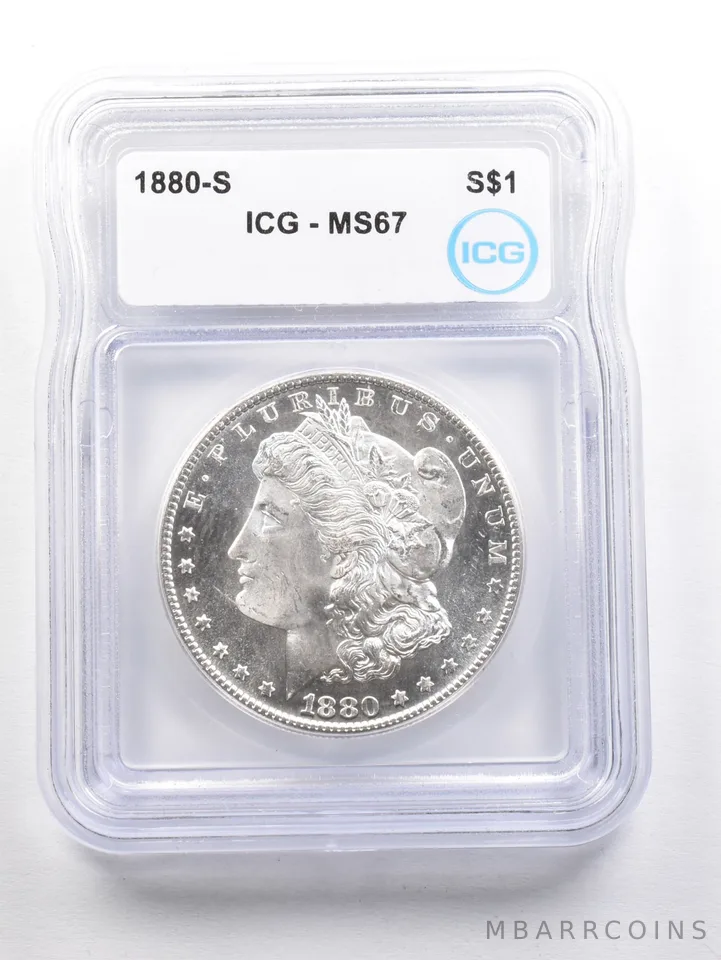 1880-S Morgan Silver Dollar MS67 ICG *6042