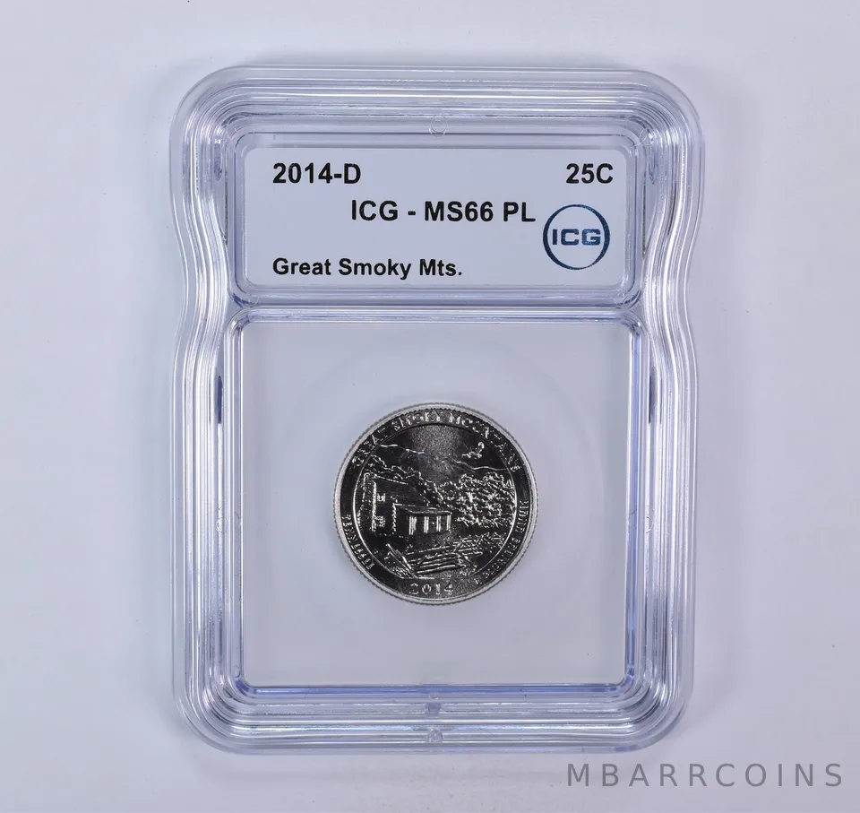 2014-D Washington Quarter ATB Great Smoky Mountains MS66 PL ICG