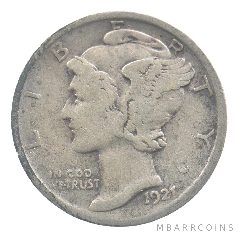 1921 Mercury Dime *4512