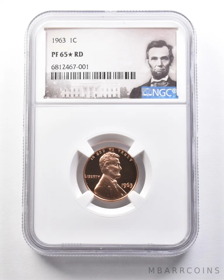 1963 Lincoln Memorial Cent PF65* STAR RD NGC *7796