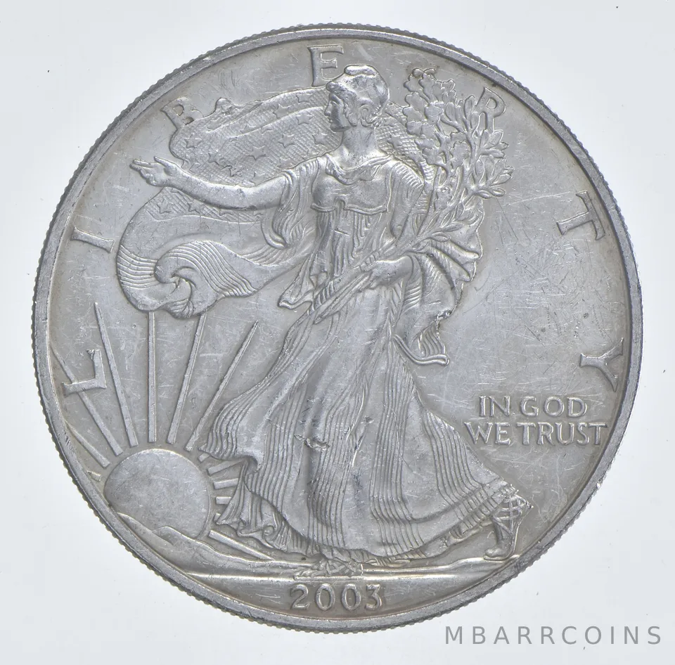 Better Date 2003 American Silver Eagle 1 Troy Oz .999 Fine Silver *542