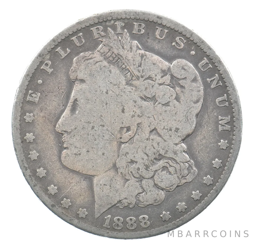 1888-O Morgan Silver Dollar VAM-4 DDO Hot Lips *6648