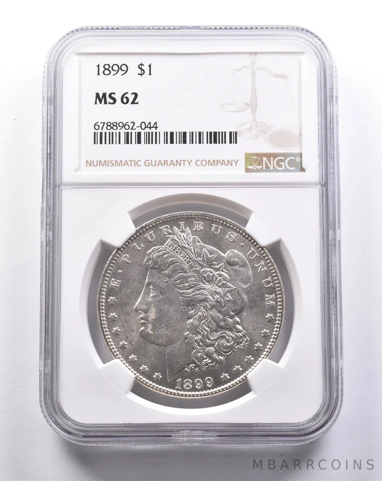 MS62 1899 Morgan Silver Dollar NGC a3189