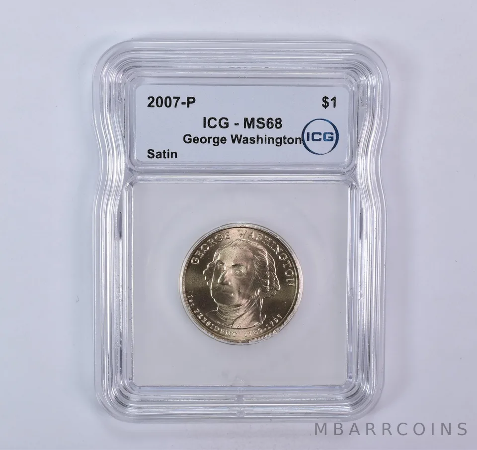 2007-P Presidential $1 George Washington SMS Satin MS68 ICG