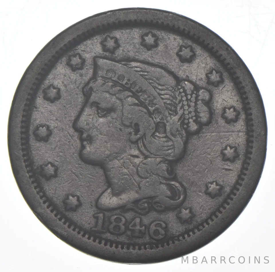 1846 Braided Hair Large Cent - N.1 - SD RPD 18 a8420