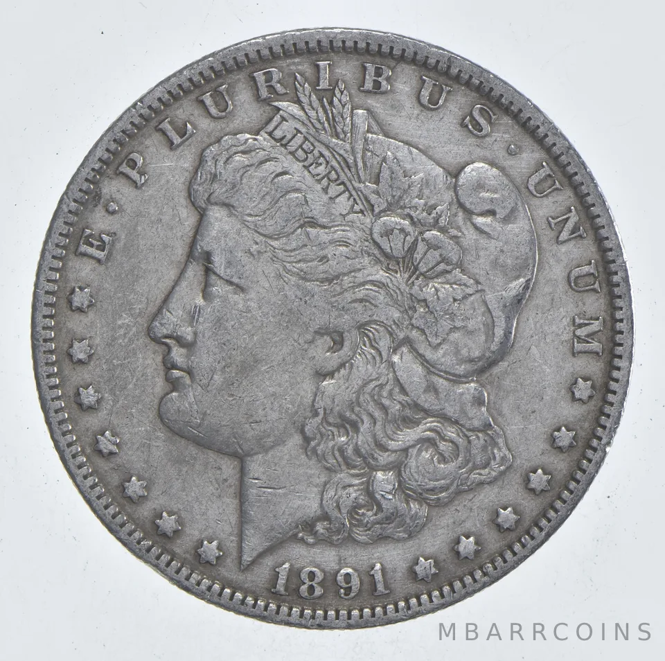 Early - 1891-O Morgan Silver Dollar - 90% US Coin *847
