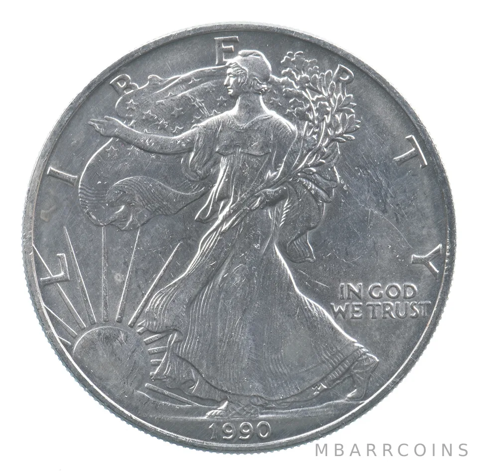 Better Date 1990 American Silver Eagle 1 Troy Oz .999 Fine Silver *714