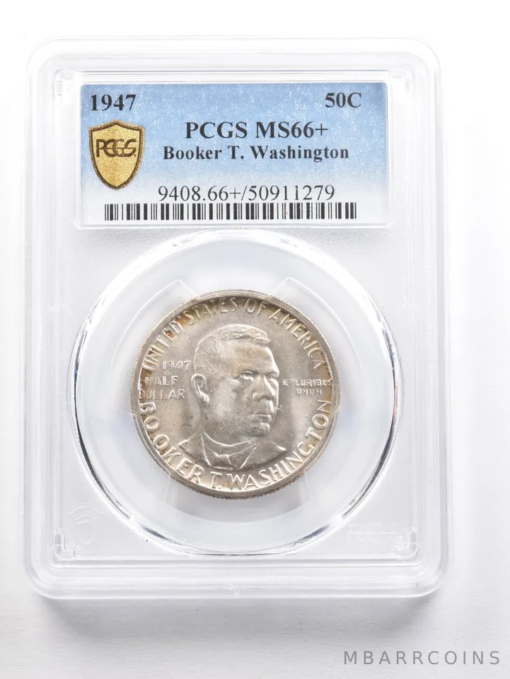 1947 Booker T Washington Commemorative Half Dollar MS66+ PCGS *6078