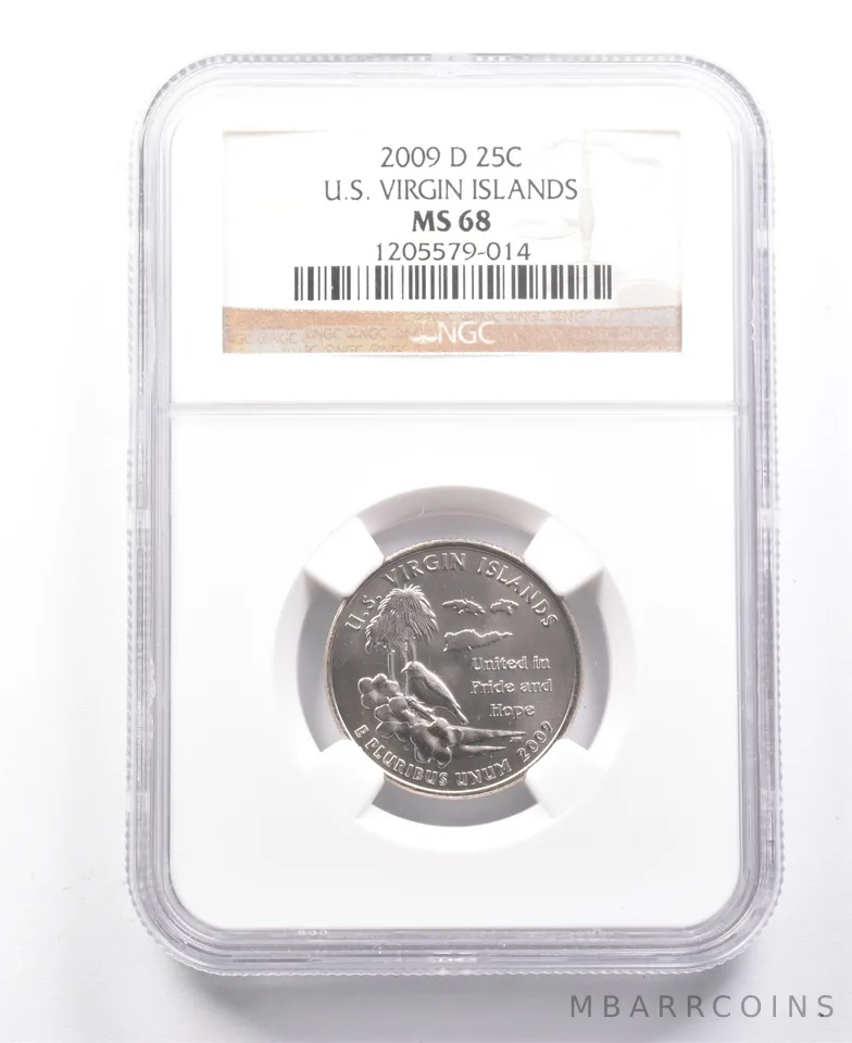 2009-D Washington State Quarter US Virgin Islands MS68 NGC *7675