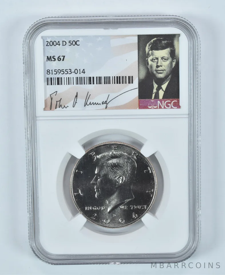 2004-D Kennedy Half Dollar MS67 NGC Special Label