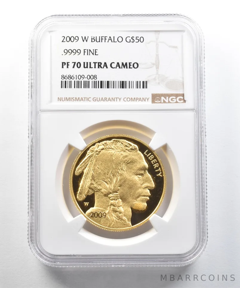 2009-W $50 American Gold Buffalo 1 Oz Gold .9999 PF70 UCAM NGC