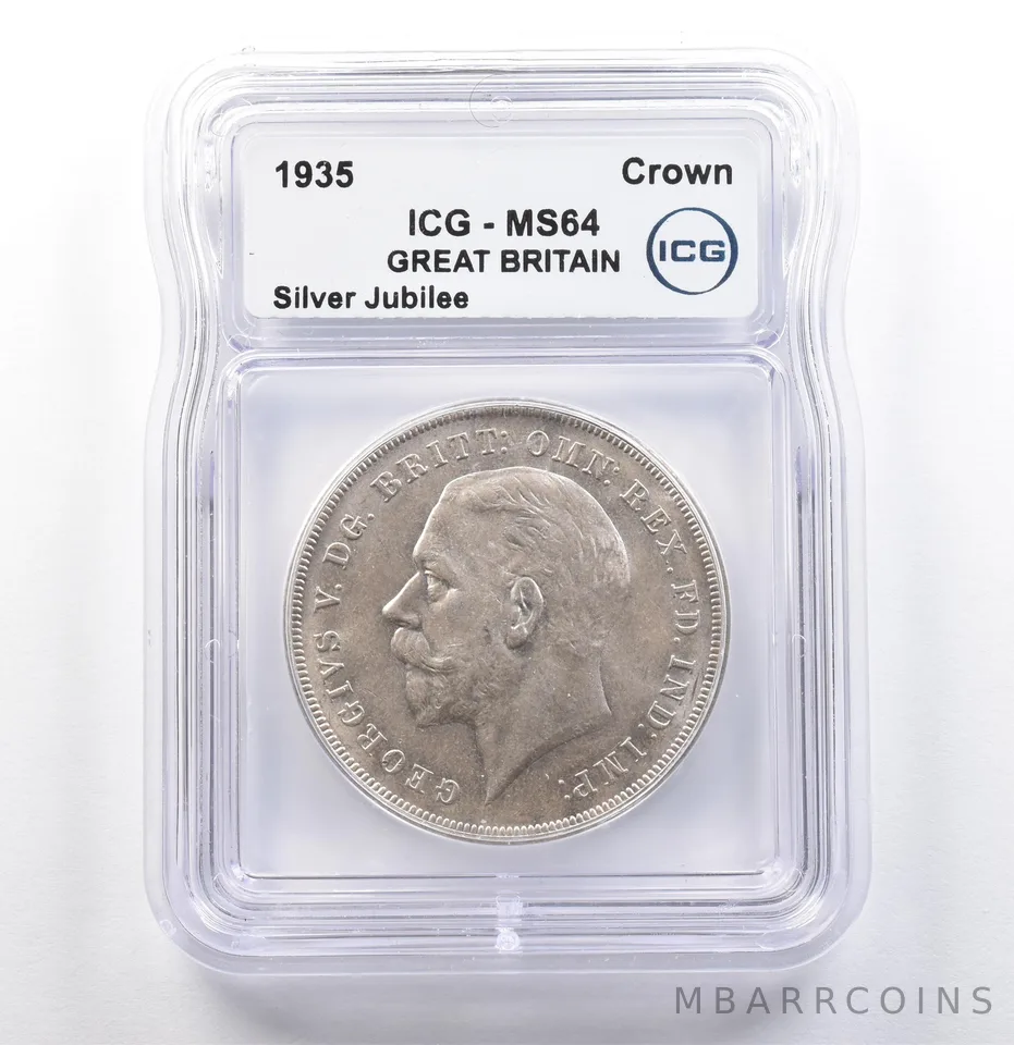 1935 Great Britain Crown Silver Jubilee MS64 ICG *9899