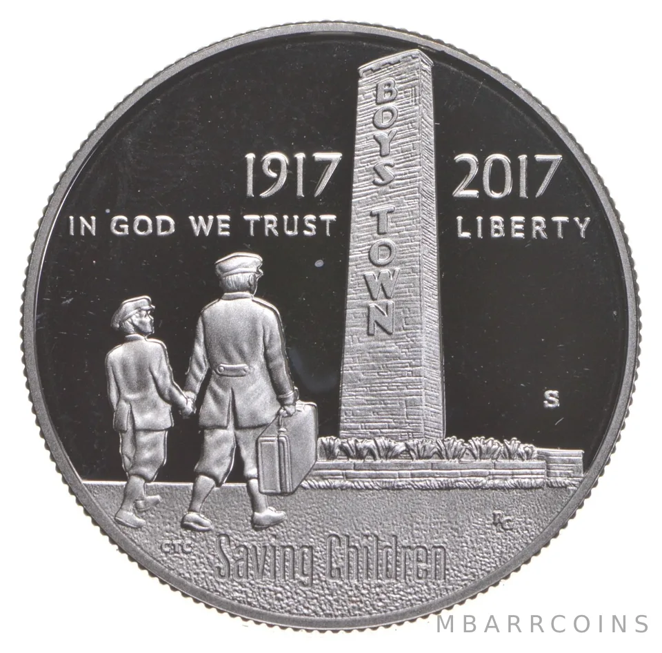 2017 Proof Boys Town Centennial Commemorative Half Dollar