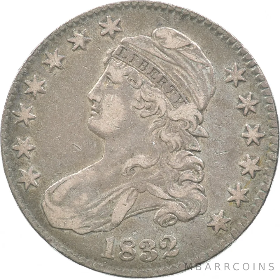 1832 Capped Bust Half Dollar 107 a8142