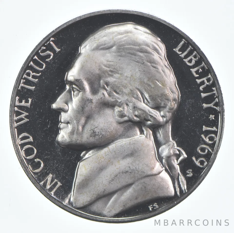 1969-S Jefferson Nickel Proof