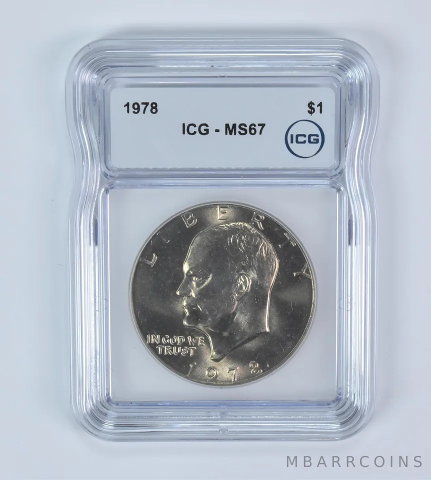 1978 Eisenhower $1 MS67 ICG
