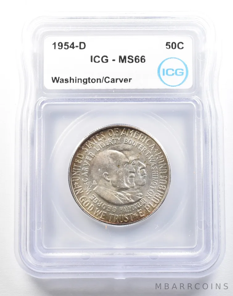 1954-D Washington Carver Commemorative Half Dollar MS66 ICG *0158