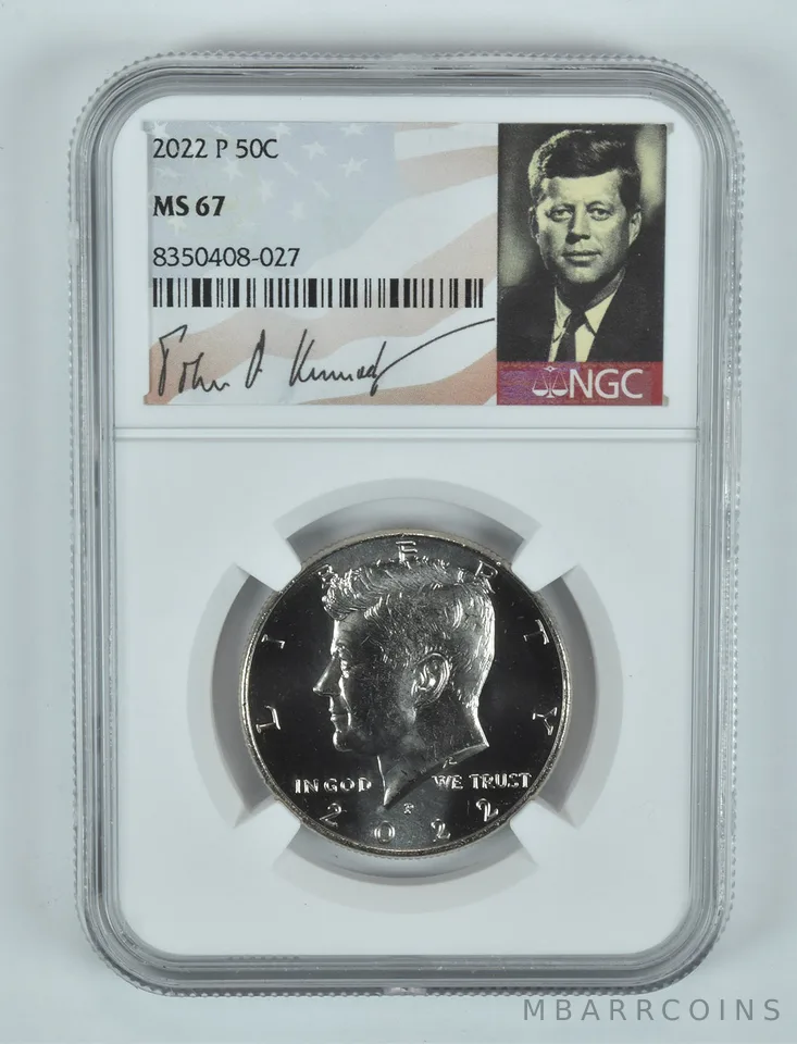 2022-P Kennedy Half Dollar MS67 NGC Signature Label