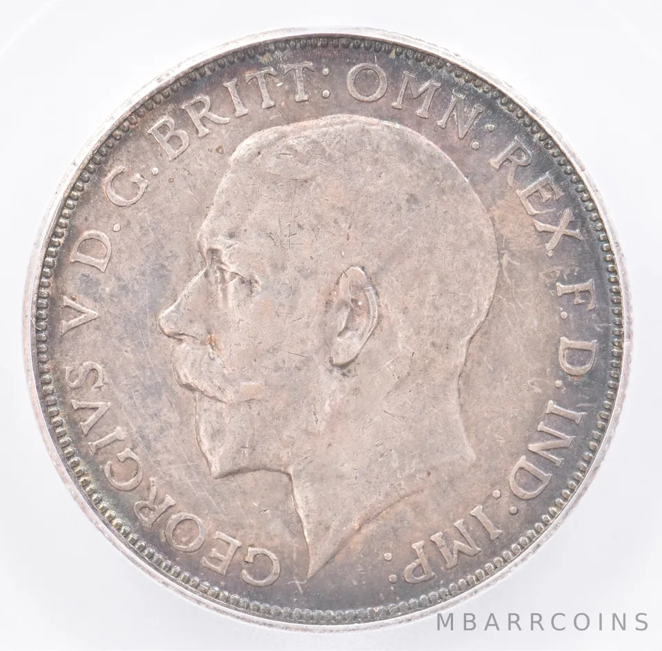 1917 Great Britain Florin AU58 ICG Beautiful Tone *1966