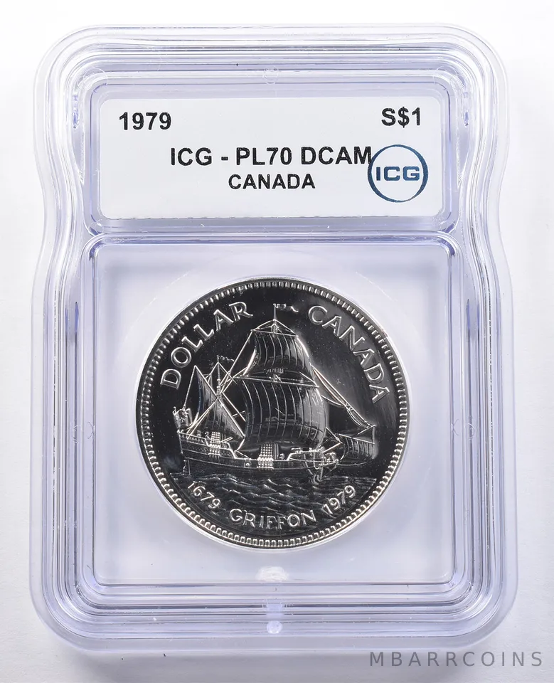 1979 Canada 1 Dollar Silver Griffon PL70 DCAM ICG