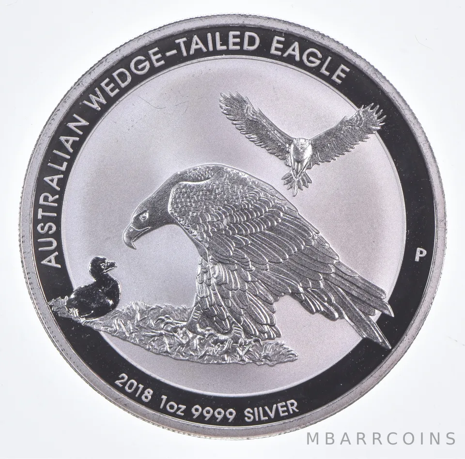 Better Date 2018 Australia $1 1 Oz. Silver Wedge-Tailed Eagle World Coin *742