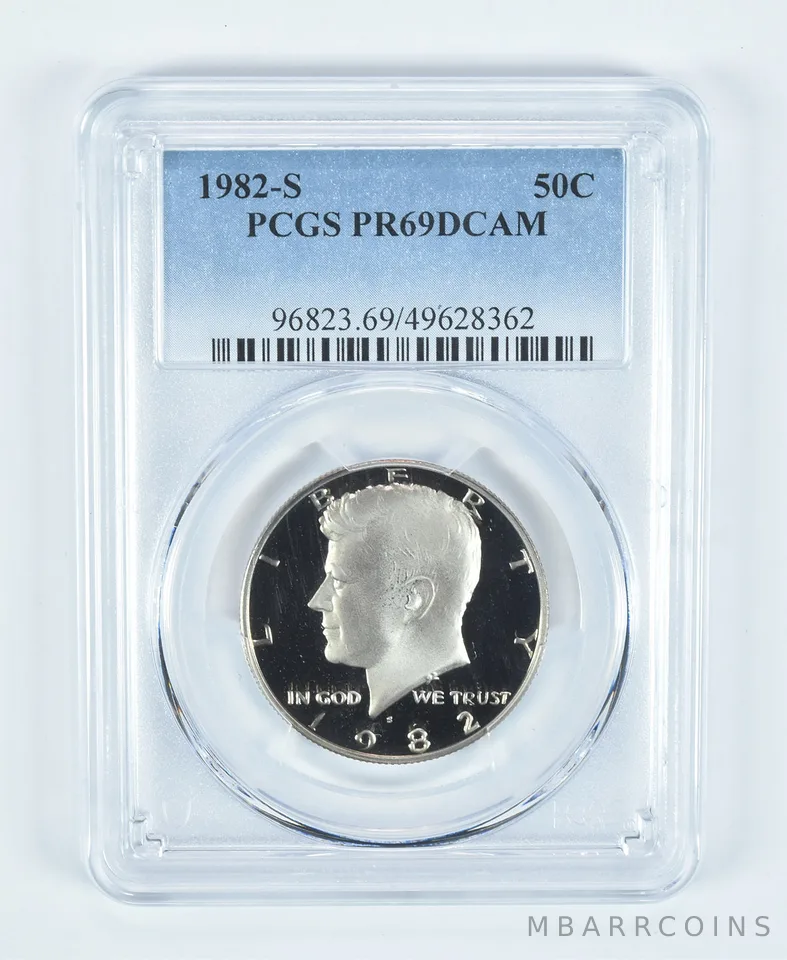 1982-S Kennedy Half Dollar PR69 DCAM PCGS Blue Label