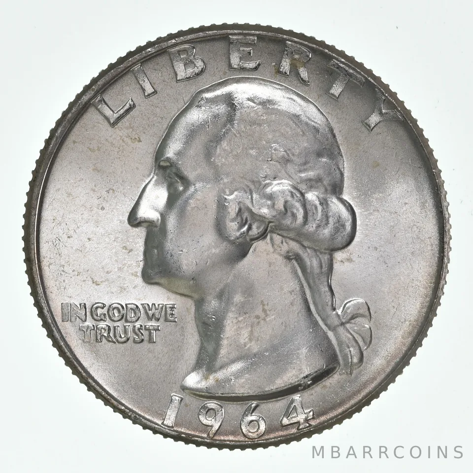 1964-D Washington Quarter - Great Tone a4253