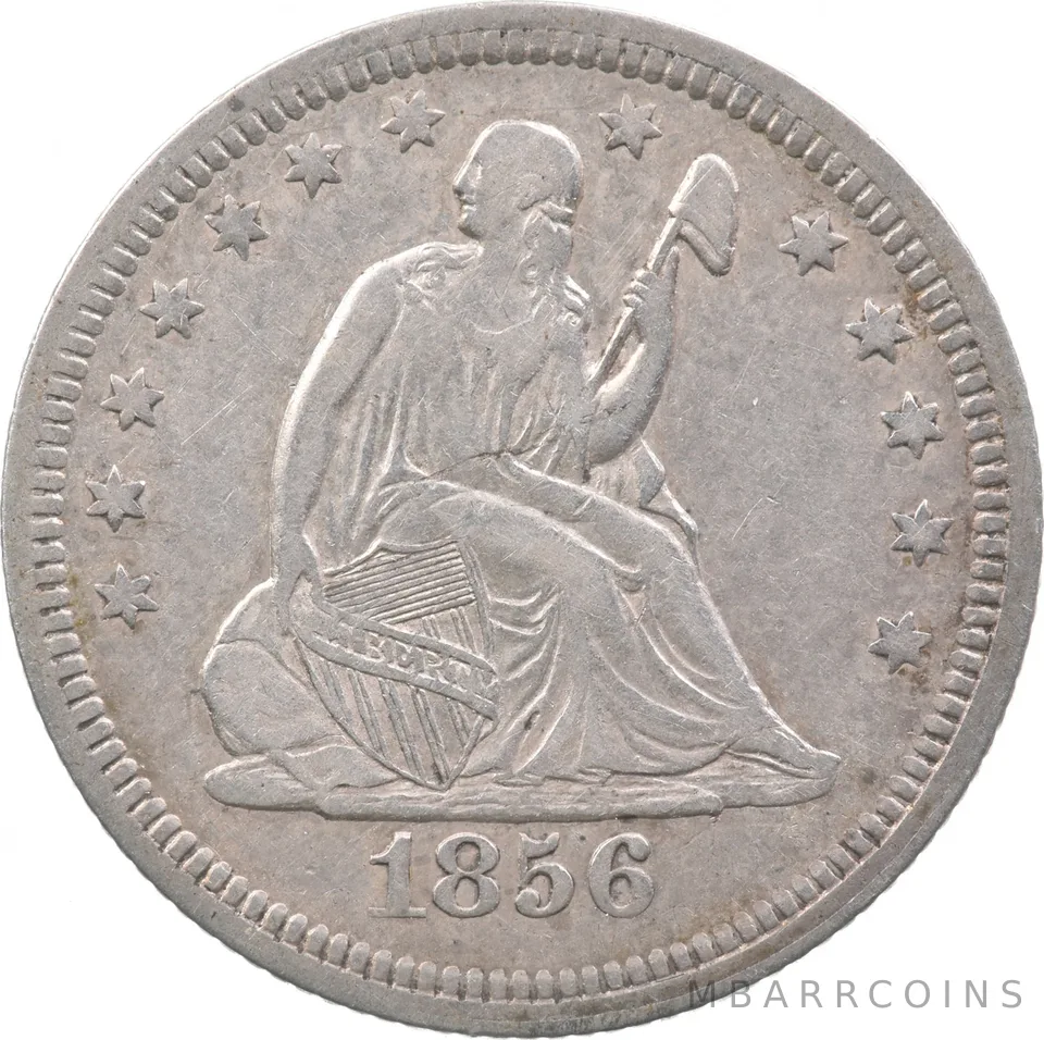 1856 Seated Liberty Quarter *5524