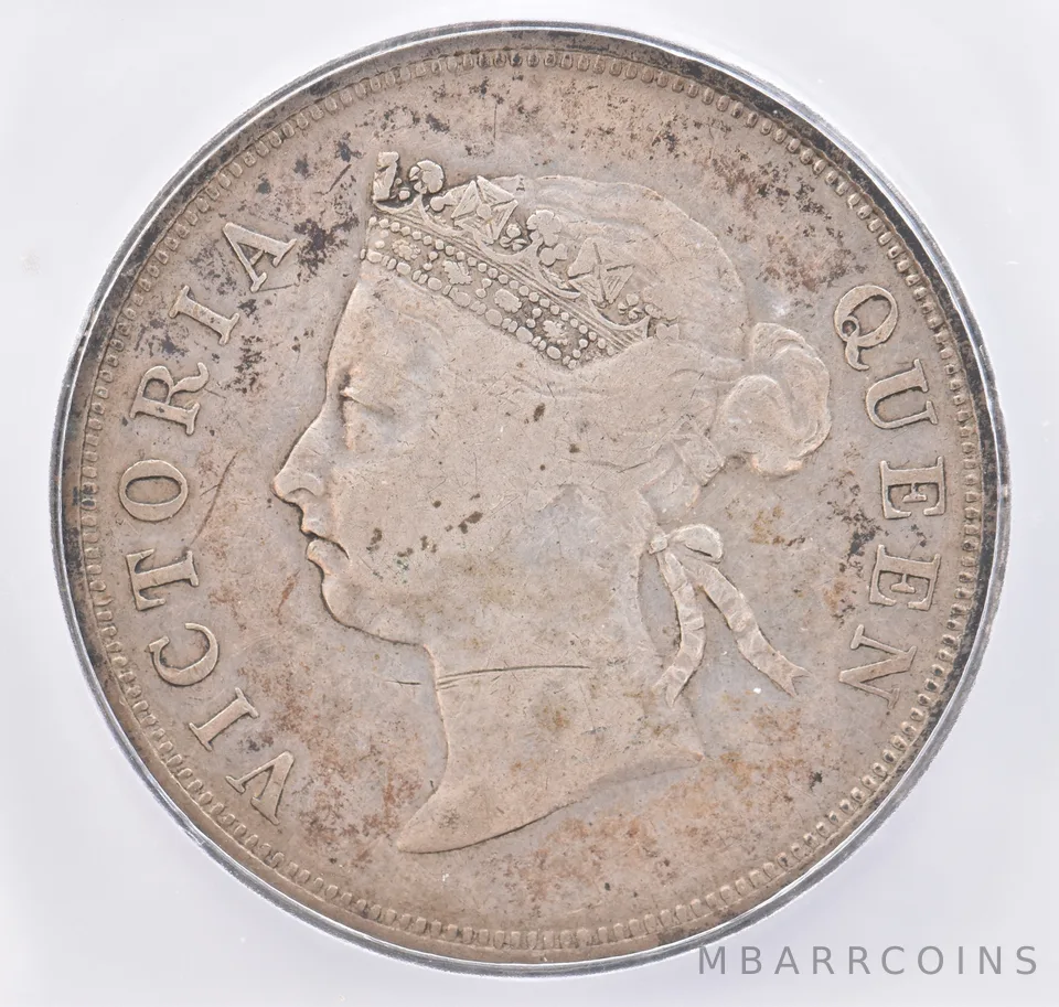 1896 Straits Settlements 50 Cents EF45 ICG Beautiful Tone *1912