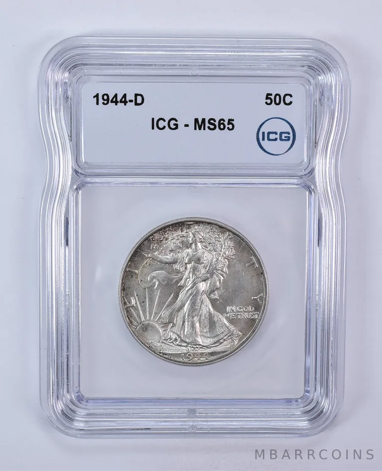 1944-D Walking Liberty Half Dollar MS65 ICG