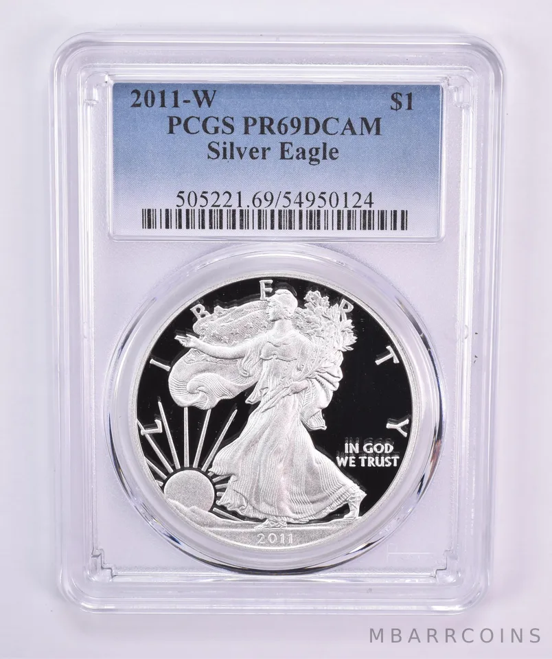 2011-W American Silver Eagle PR69 DCAM PCGS Blue Label