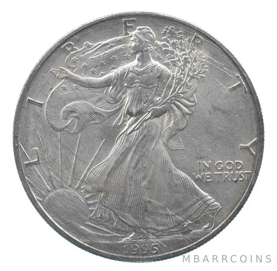 Better Date 1995 American Silver Eagle 1 Troy Oz .999 Fine Silver *644