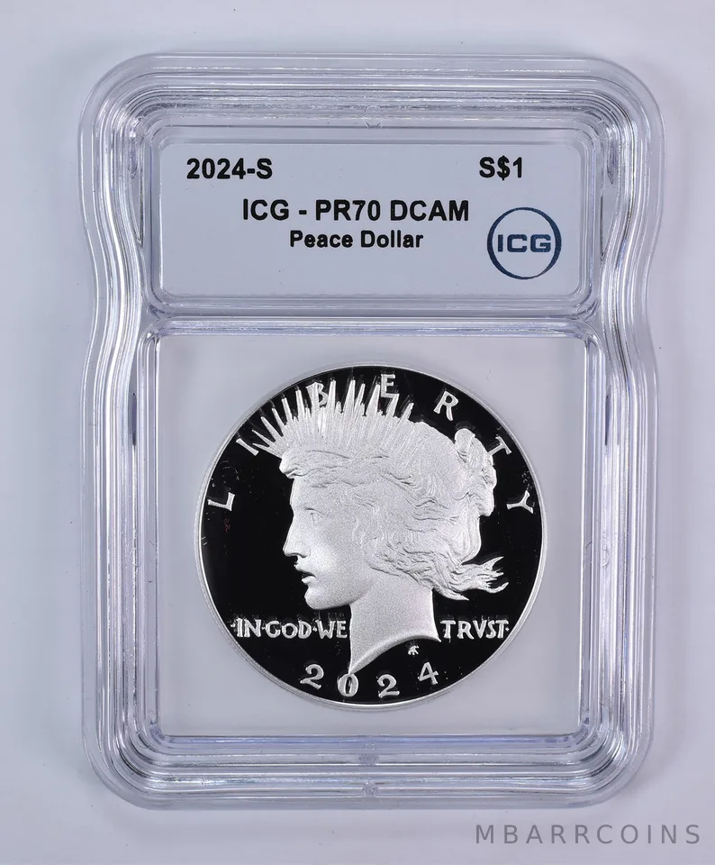 2024-S Peace Silver Dollar PR70 DCAM ICG
