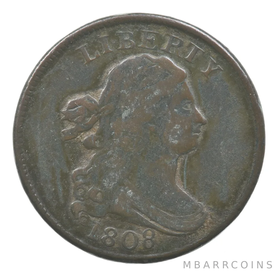 1808 Draped Bust Half Cent *6827