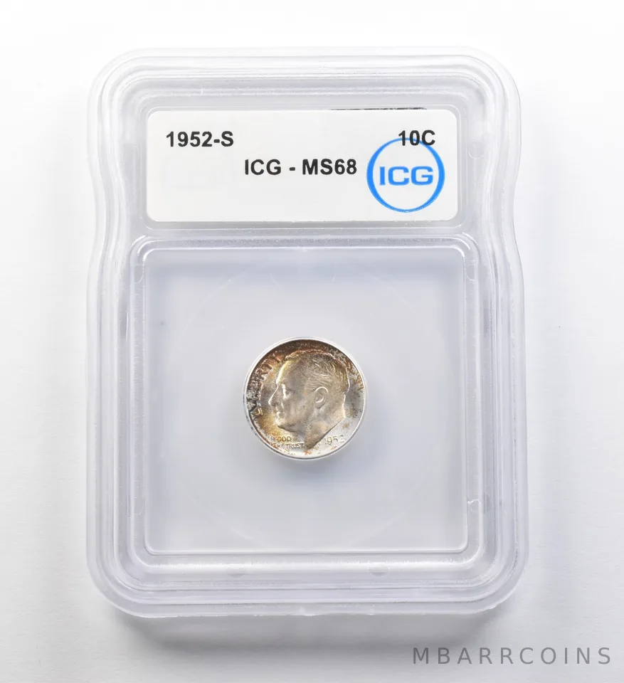 1952-S Roosevelt Dime MS68 ICG *8223