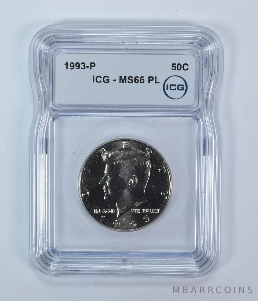 1993-P Kennedy Half Dollar MS66 PL ICG