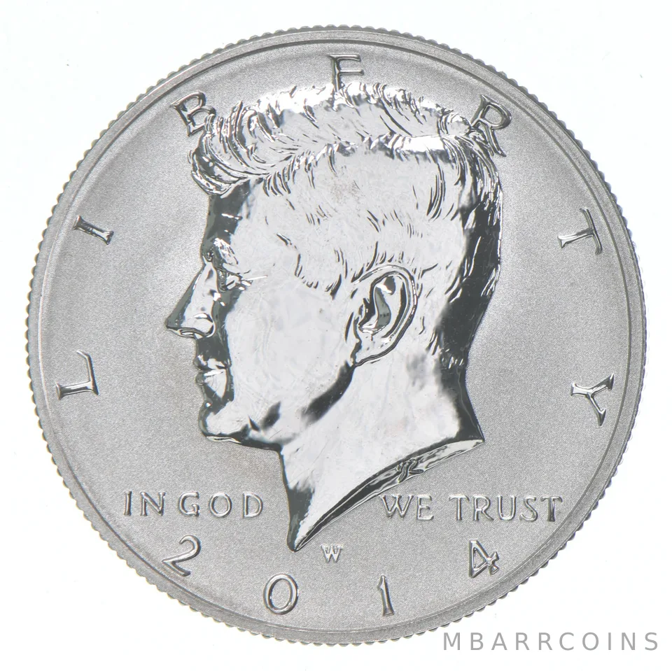2014-W Kennedy Half Dollar Reverse Proof 90% Silver
