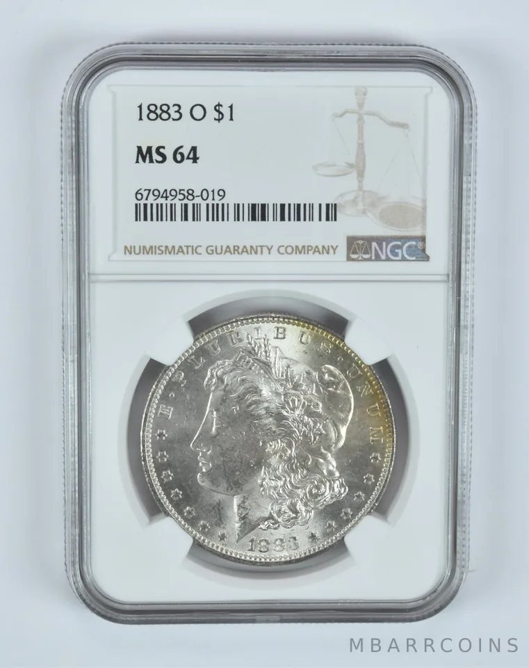 MS64 1883-O Morgan Silver Dollar NGC Beautifully Toned *7448