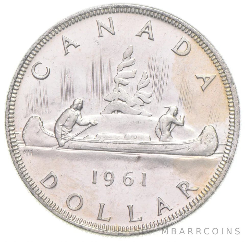 1961 Canada 80% Silver Canadian Silver Dollar