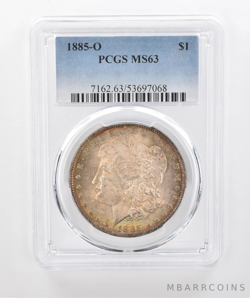 1885-O Morgan Silver Dollar MS63 PCGS Beautiful Tone *1478