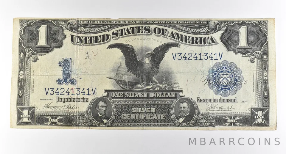 1899 $1 Silver Certificate Large Note Blue Seal *2873