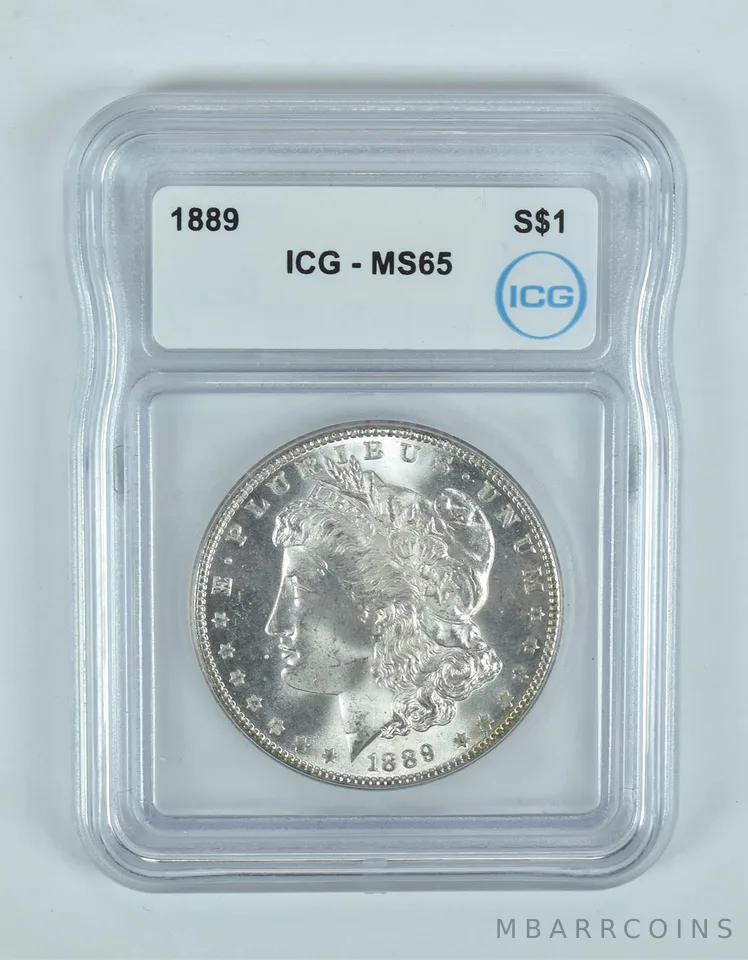 1889 Morgan Silver Dollar MS65 ICG