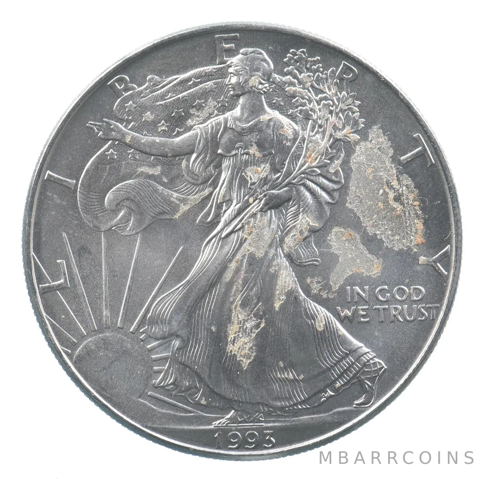 Better Date 1993 American Silver Eagle 1 Troy Oz .999 Fine Silver *657