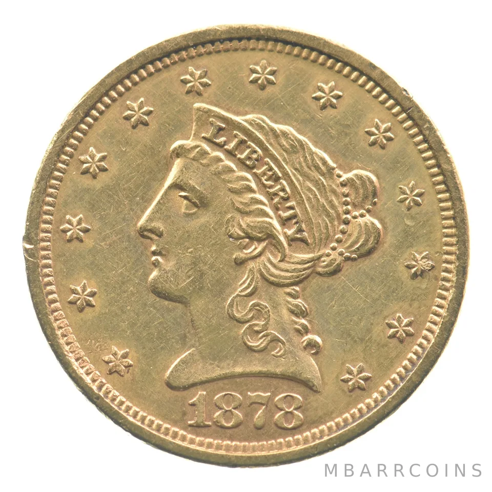 1878-S $2.50 Liberty Head Gold Quarter Eagle *9092