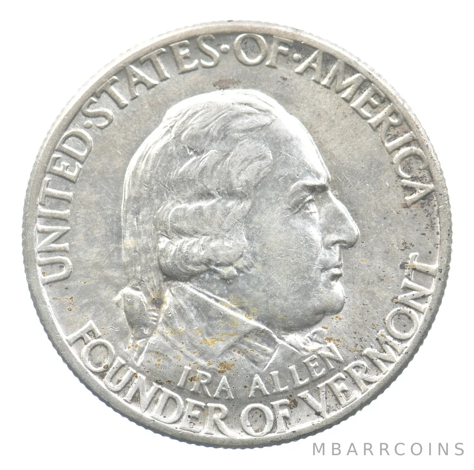 1927 Vermont Battle Of Bennington Commemorative Half Dollar *9238