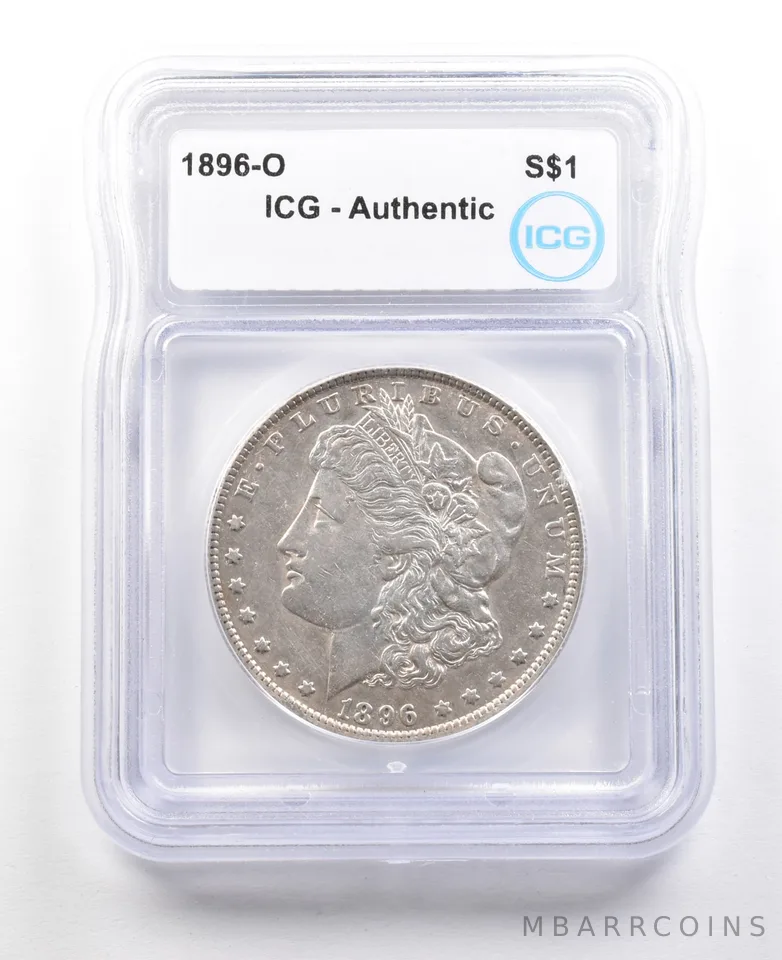 1896-O Morgan Silver Dollar Authentic ICG *3621