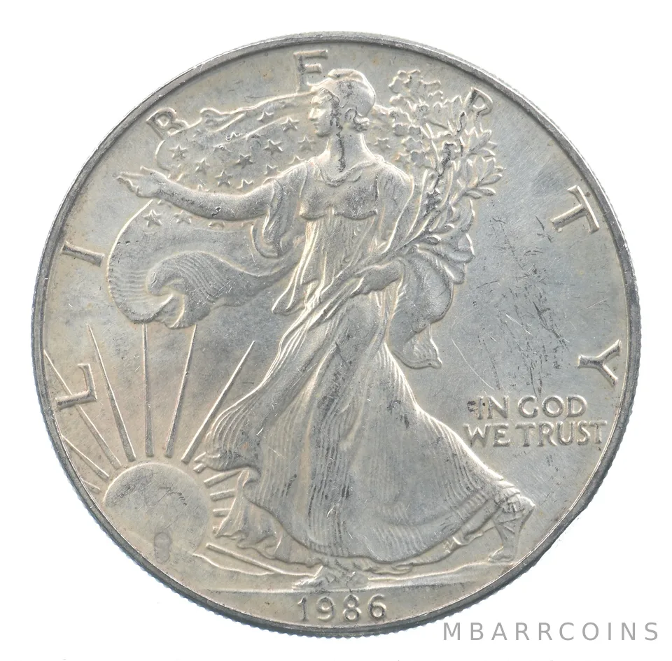 Better Date 1986 American Silver Eagle 1 Troy Oz .999 Fine Silver *767